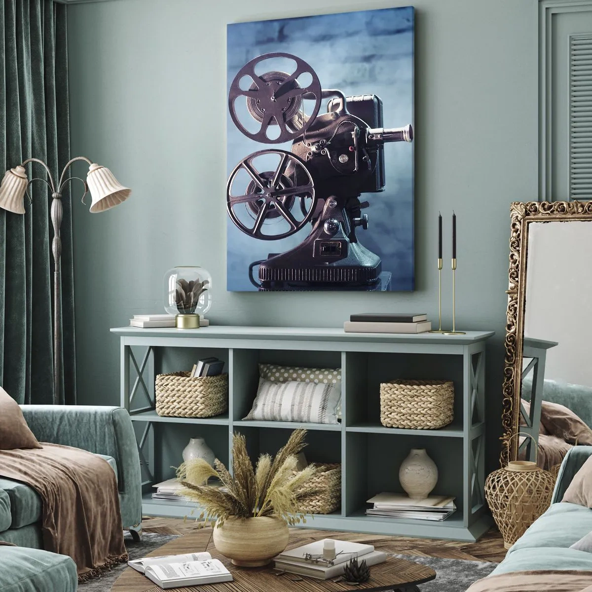 Impression sur toile - Image sur toile - Dans un vieux cinéma - 55x100 cm