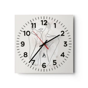 Horloge murale - Pendule murale - Instant de rêve - 40x40 cm