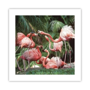 Affiche - Poster - Potins d'après-midi - 40x40 cm