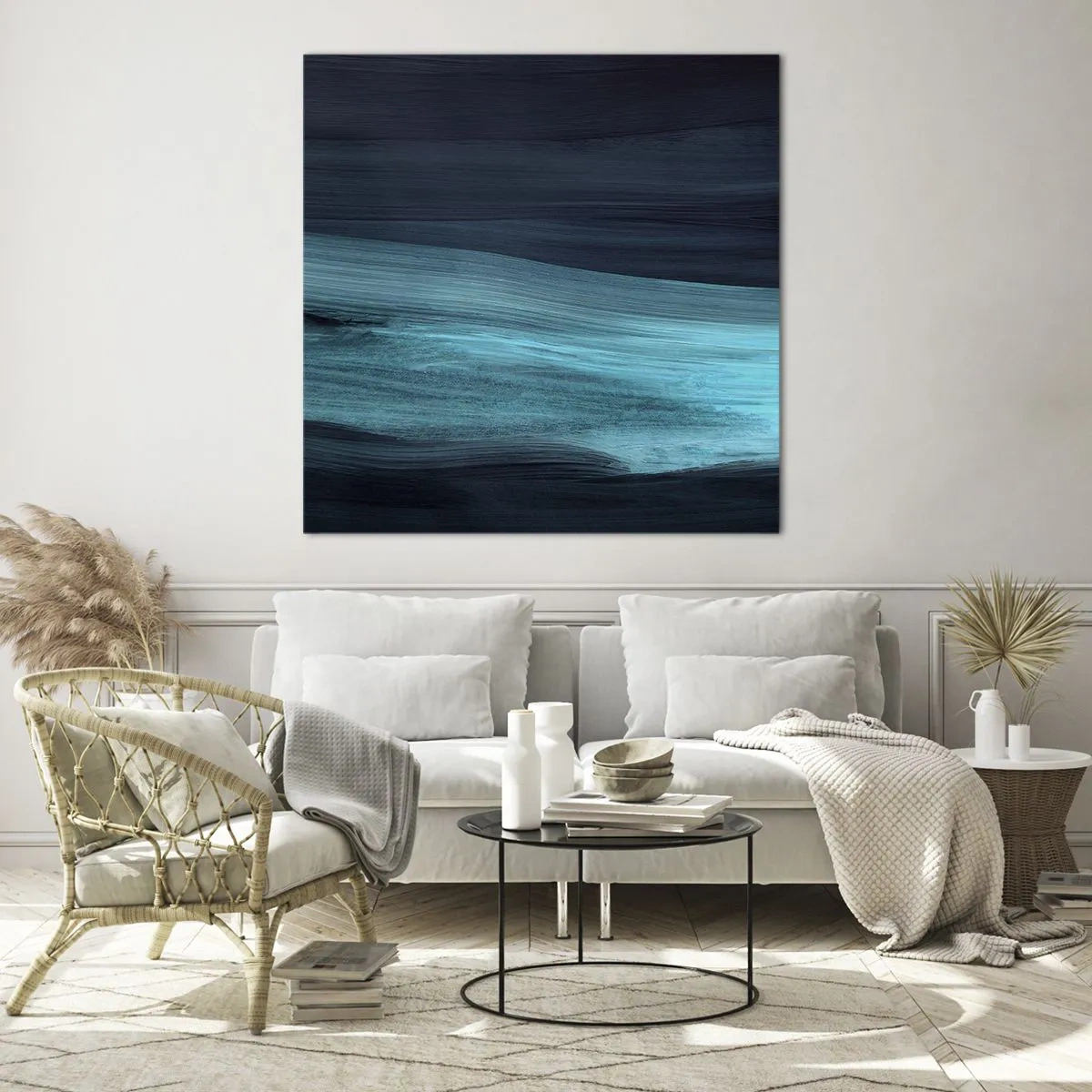 Impression sur verre - Image sur verre - Suivez le courant - 30x30 cm