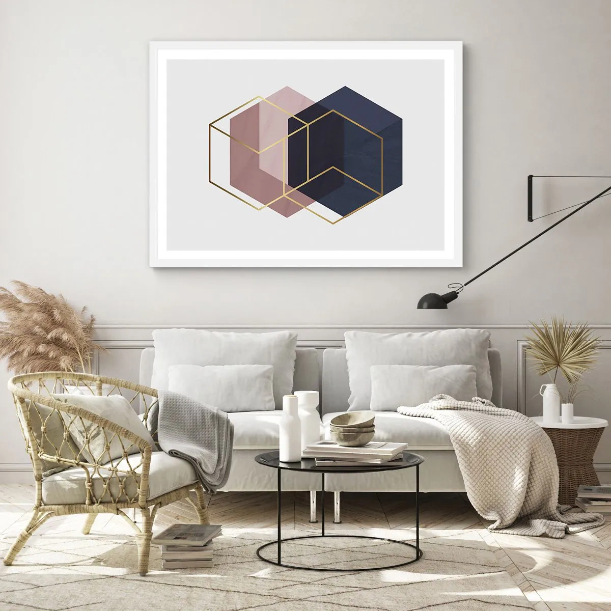 Affiche dans un cadre blanc - Poster - Le pouvoir de la simplicité - 70x50 cm