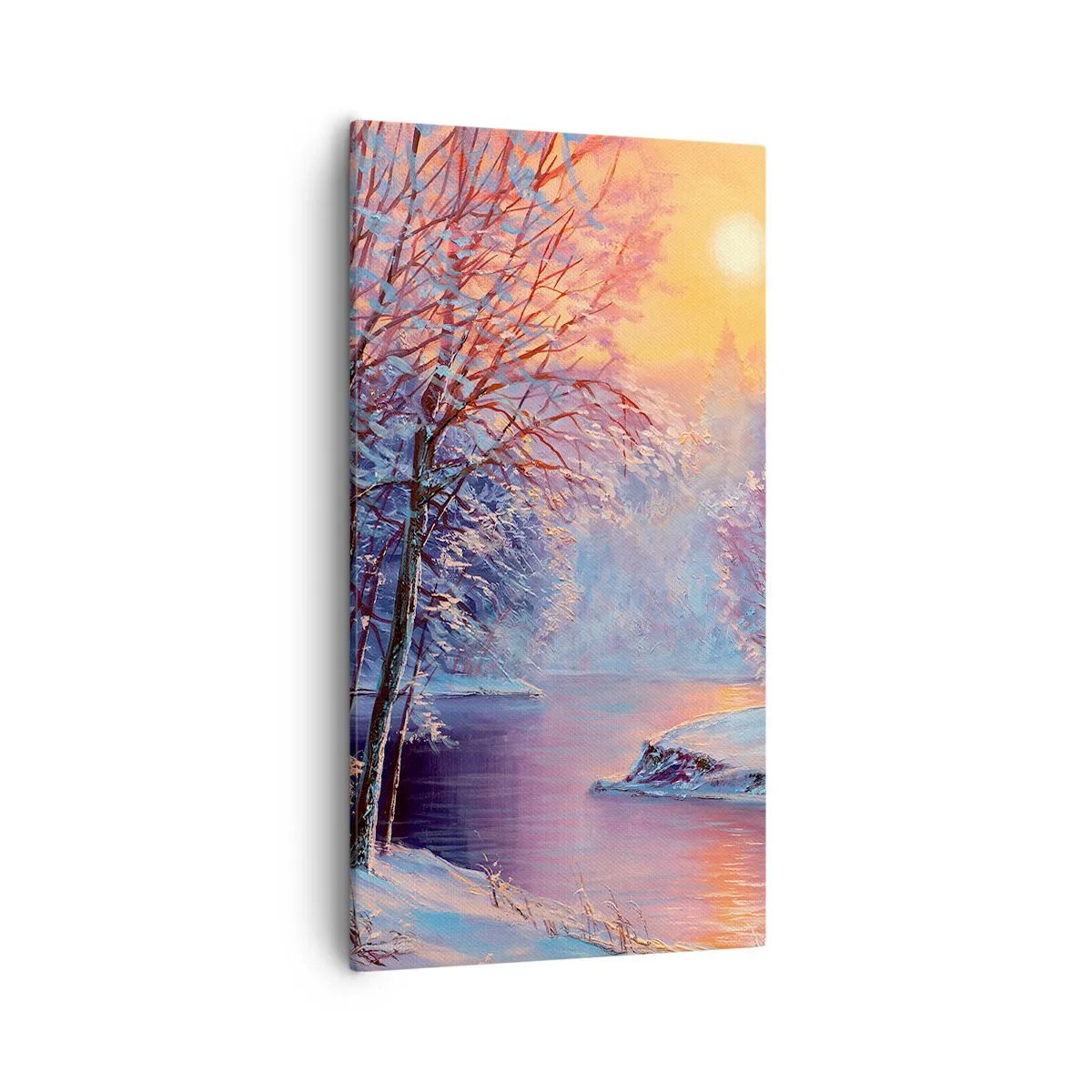 Impression sur toile - Image sur toile - Couleurs d'hiver - 55x100 cm