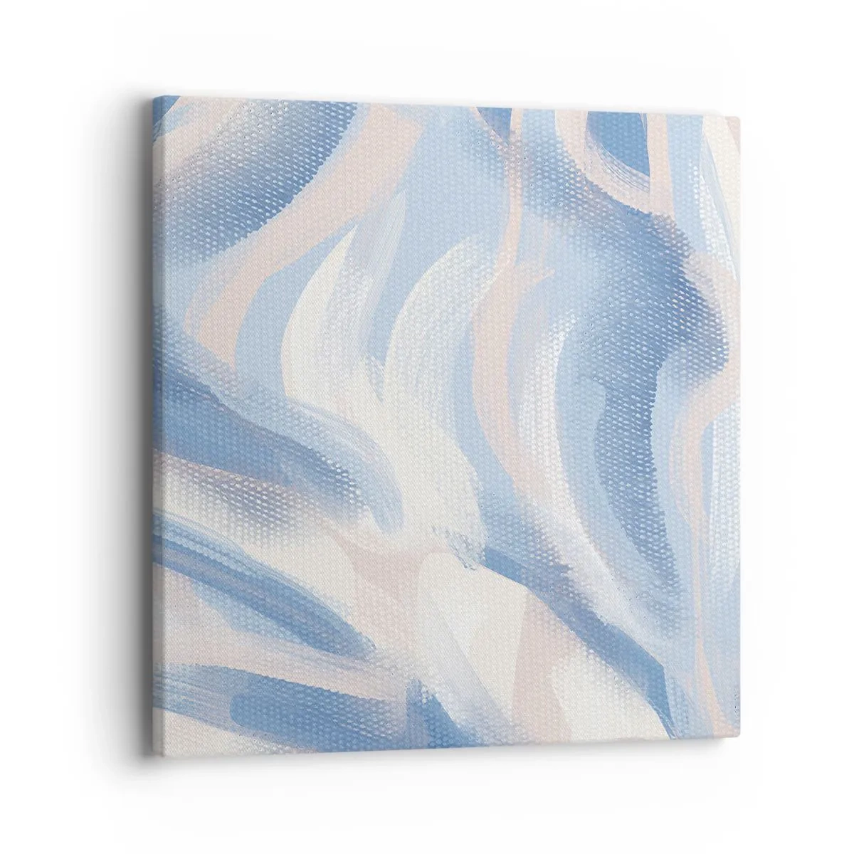 Impression sur toile - Image sur toile - Vagues bleues - 40x40 cm