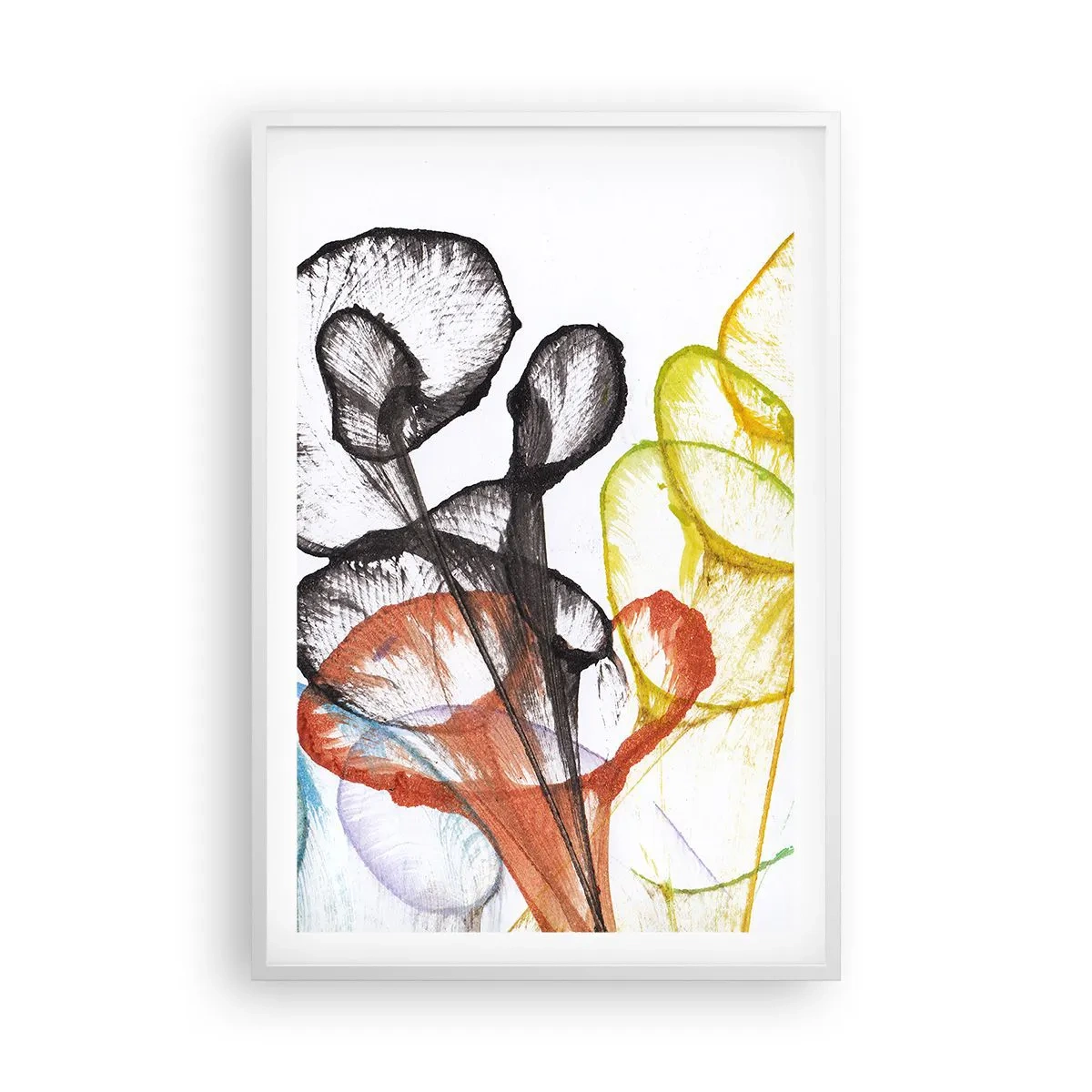 Affiche dans un cadre blanc - Poster - Fleurs avec une âme - 61x91 cm