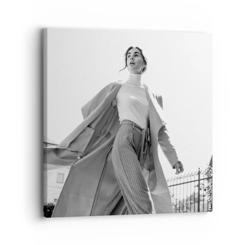 Impression sur toile - Image sur toile - Tu viens avec moi? - 30x30 cm