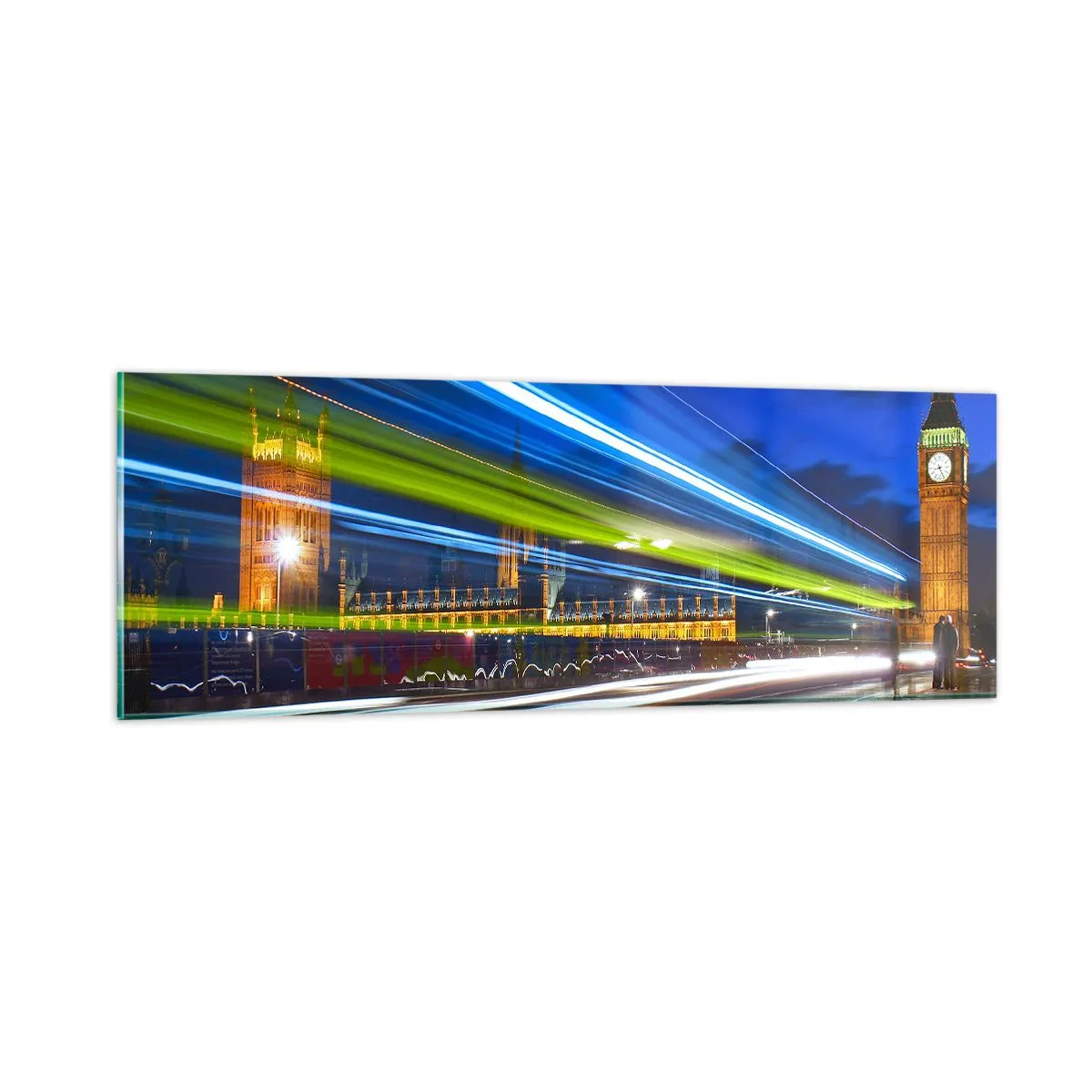 Impression sur verre - Image sur verre - Sous l'œil de Big Ben - 90x30 cm