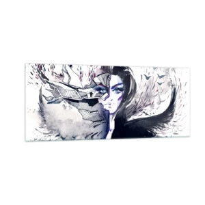 Impression sur verre - Image sur verre - Démoniaque et belle - 100x40 cm