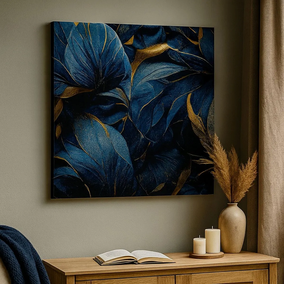 Impression sur toile - Image sur toile - Des dessous dorés - 30x30 cm