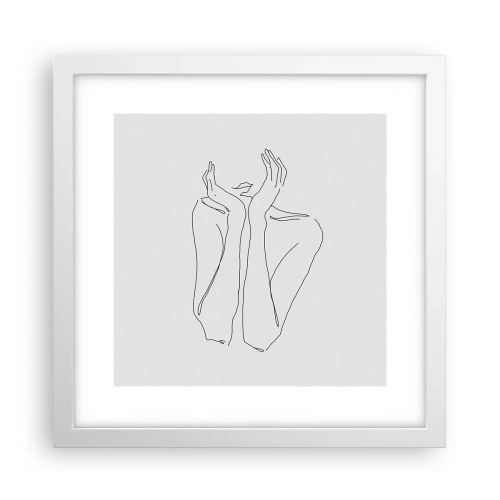 Affiche dans un cadre blanc - Poster - De quoi rêvent les femmes - 30x30 cm