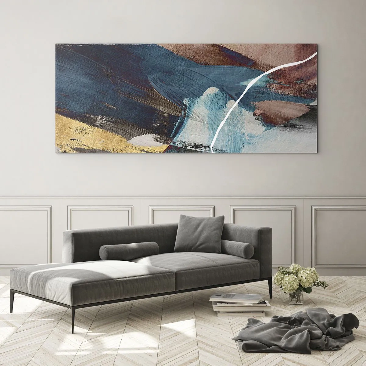 Impression sur verre - Image sur verre - Avec panache et énergie - 90x30 cm