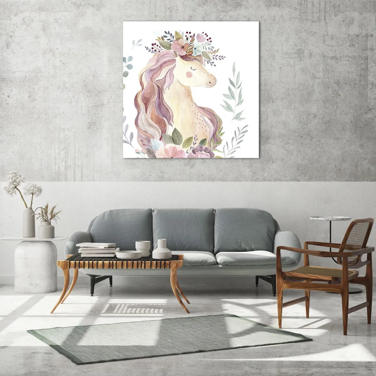 Impression sur verre - Image sur verre - Invitation au monde des contes de fées - 60x60 cm