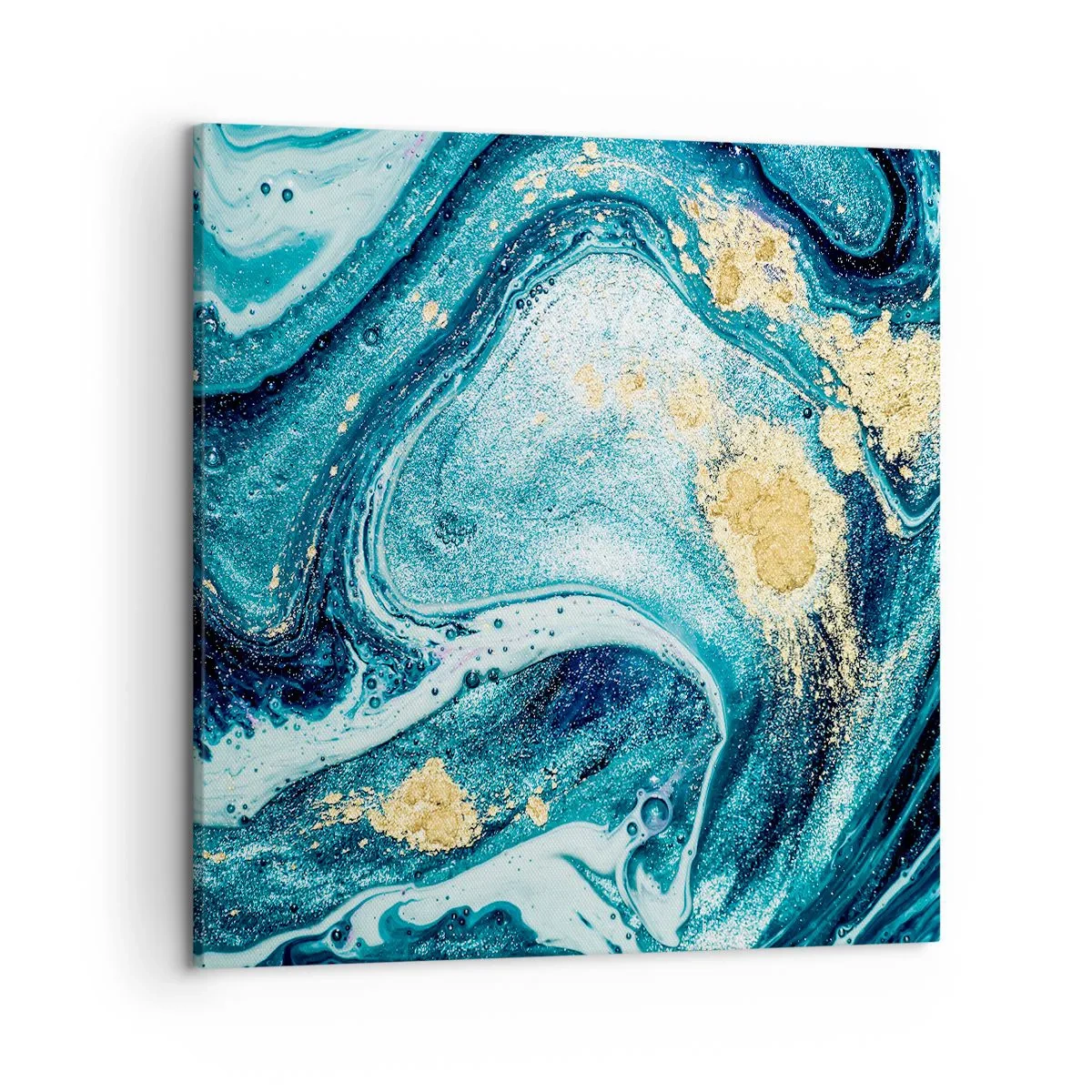 Impression sur toile - Image sur toile - Vortex bleu - 50x50 cm