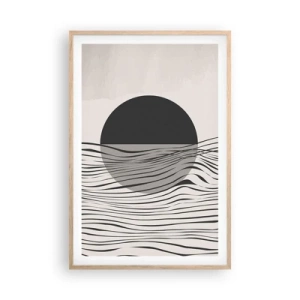 Affiche dans un chêne clair - Poster - Demi composition - 61x91 cm