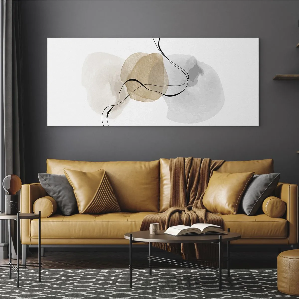 Impression sur verre - Image sur verre - Perles d'air - 90x30 cm