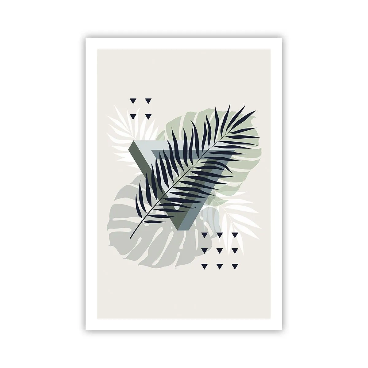 Affiche - Poster - Nature et géométrie - deux odres? - 61x91 cm