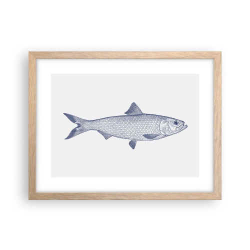 Affiche dans un chêne clair - Poster - Salutations des mers du nord - 40x30 cm