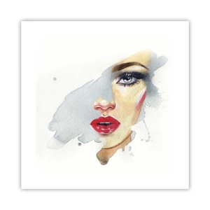 Affiche - Poster - Reflet dans une goutte d'eau - 40x40 cm