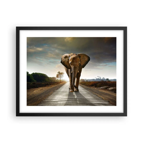 Affiche dans un cadre noir - Poster - Et pas du tout en porcelaine - 50x40 cm