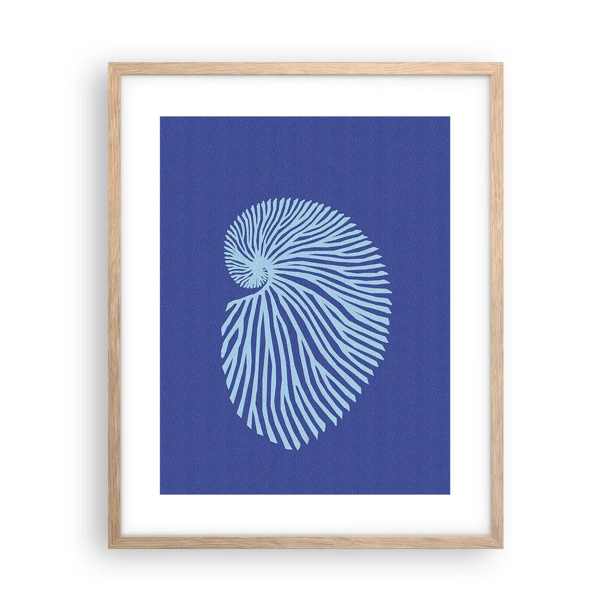 Affiche dans un chêne clair - Poster - La naissance de la coquille - 40x50 cm