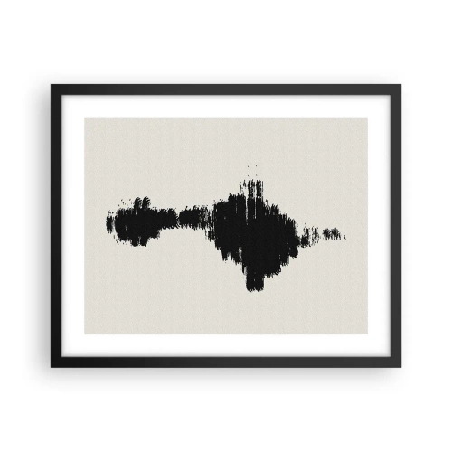 Affiche dans un cadre noir - Poster - Vibrations de l'imagination - 50x40 cm