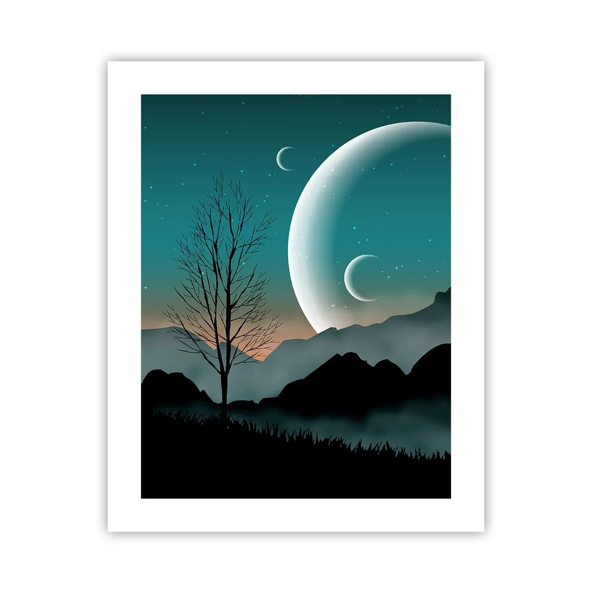 Affiche - Poster - Carnaval de la nuit étoilée - 40x50 cm