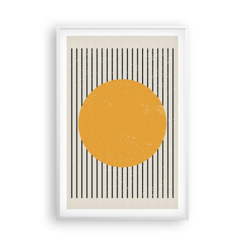 Affiche dans un cadre blanc - Poster - Le pouvoir de la simplicité - 61x91 cm