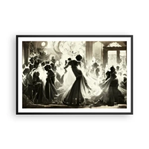 Affiche dans un cadre noir - Poster - La grande mascarade - 91x61 cm