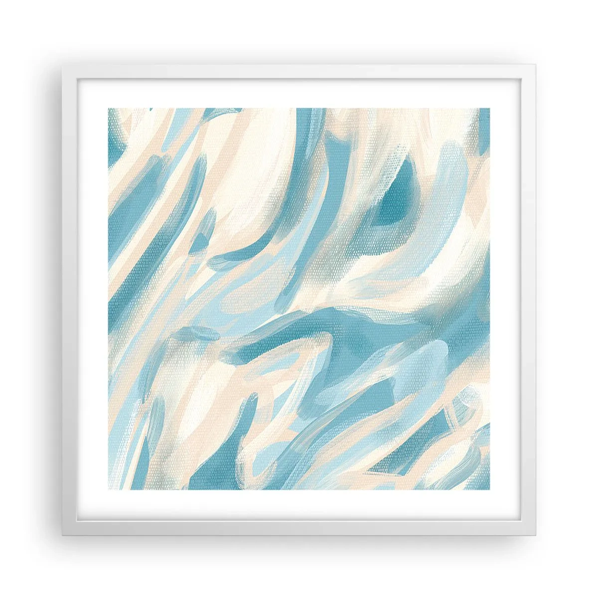 Affiche dans un cadre blanc - Poster - Brise printanière - 50x50 cm