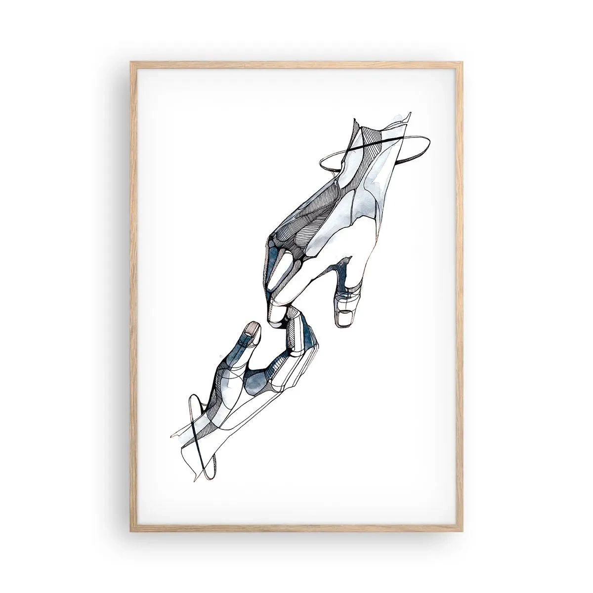 Affiche dans un chêne clair - Poster - Un bon geste - 70x100 cm