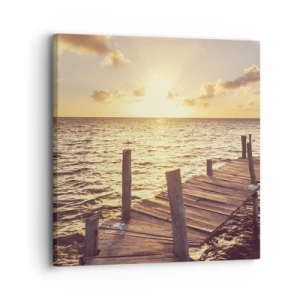 Impression sur toile - Image sur toile - La terre d'or de la douceur - 30x30 cm