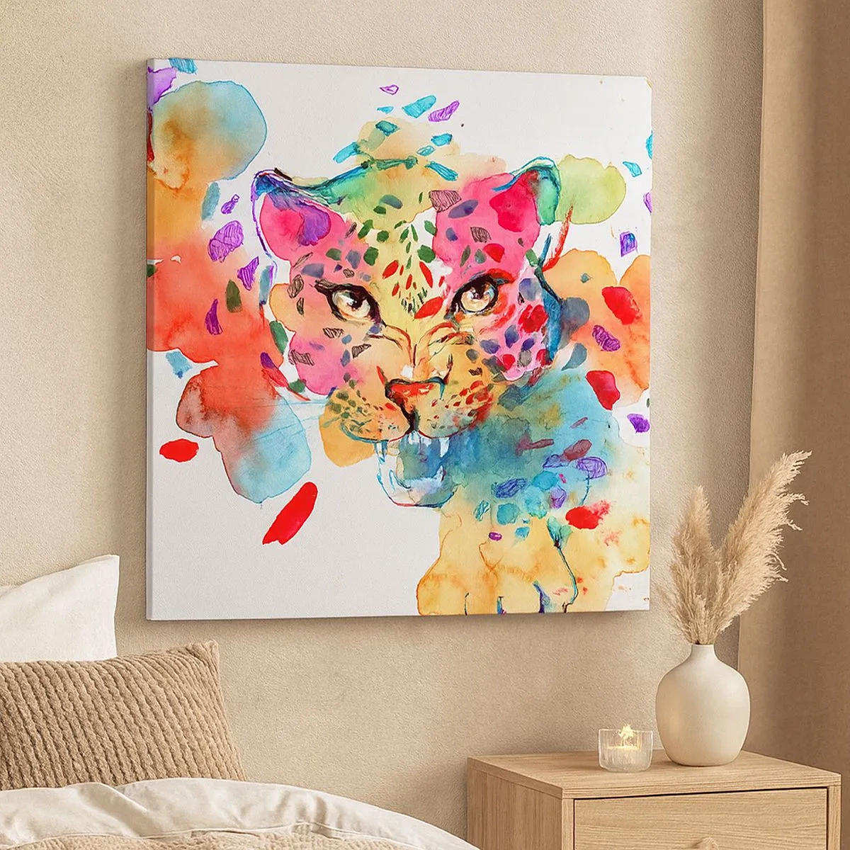 Impression sur toile - Image sur toile - La belle et la Bête - 30x30 cm