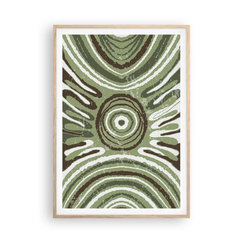 Affiche dans un chêne clair - Poster - Une explosion d'émotions - 70x100 cm