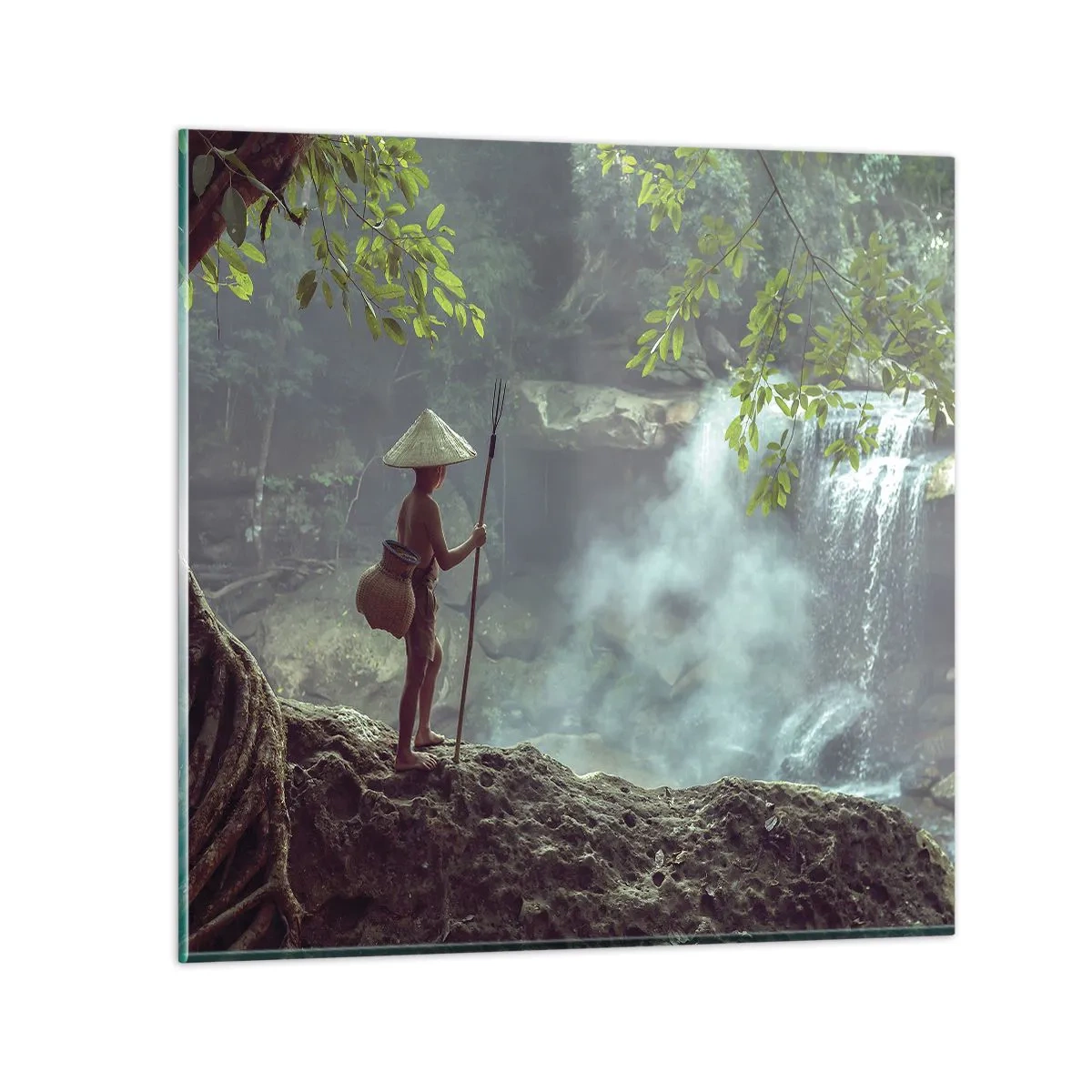 Impression sur verre - Image sur verre - Lier d'amitié avec la nature - 70x70 cm