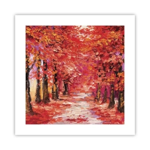 Affiche - Poster - Impression d'automne - 40x40 cm
