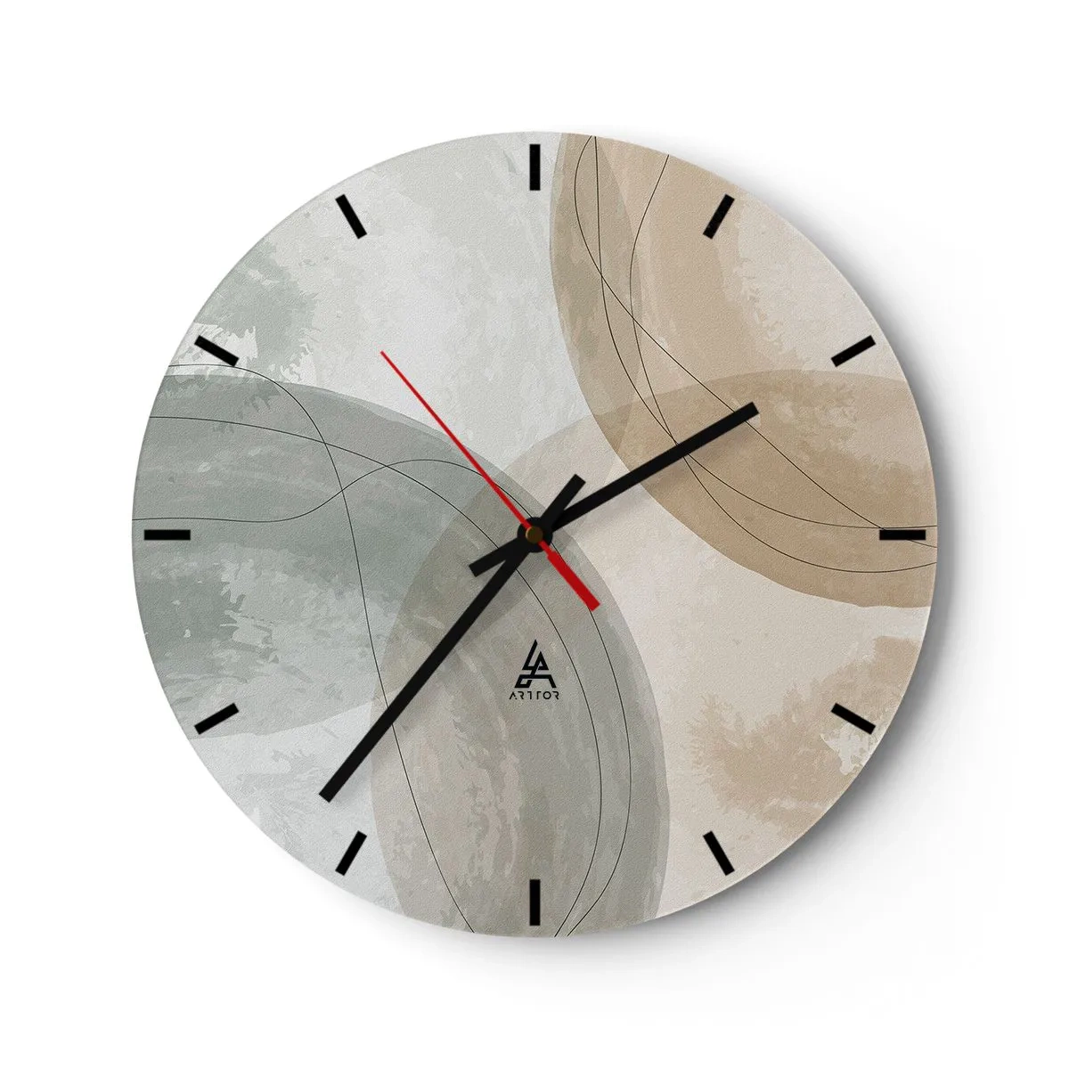 Horloge murale - Pendule murale - Mondes pénétrants - 40x40 cm