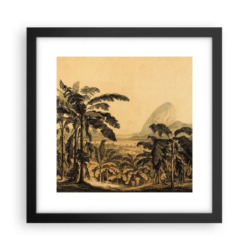 Affiche dans un cadre noir - Poster - Dans un climat colonial - 30x30 cm