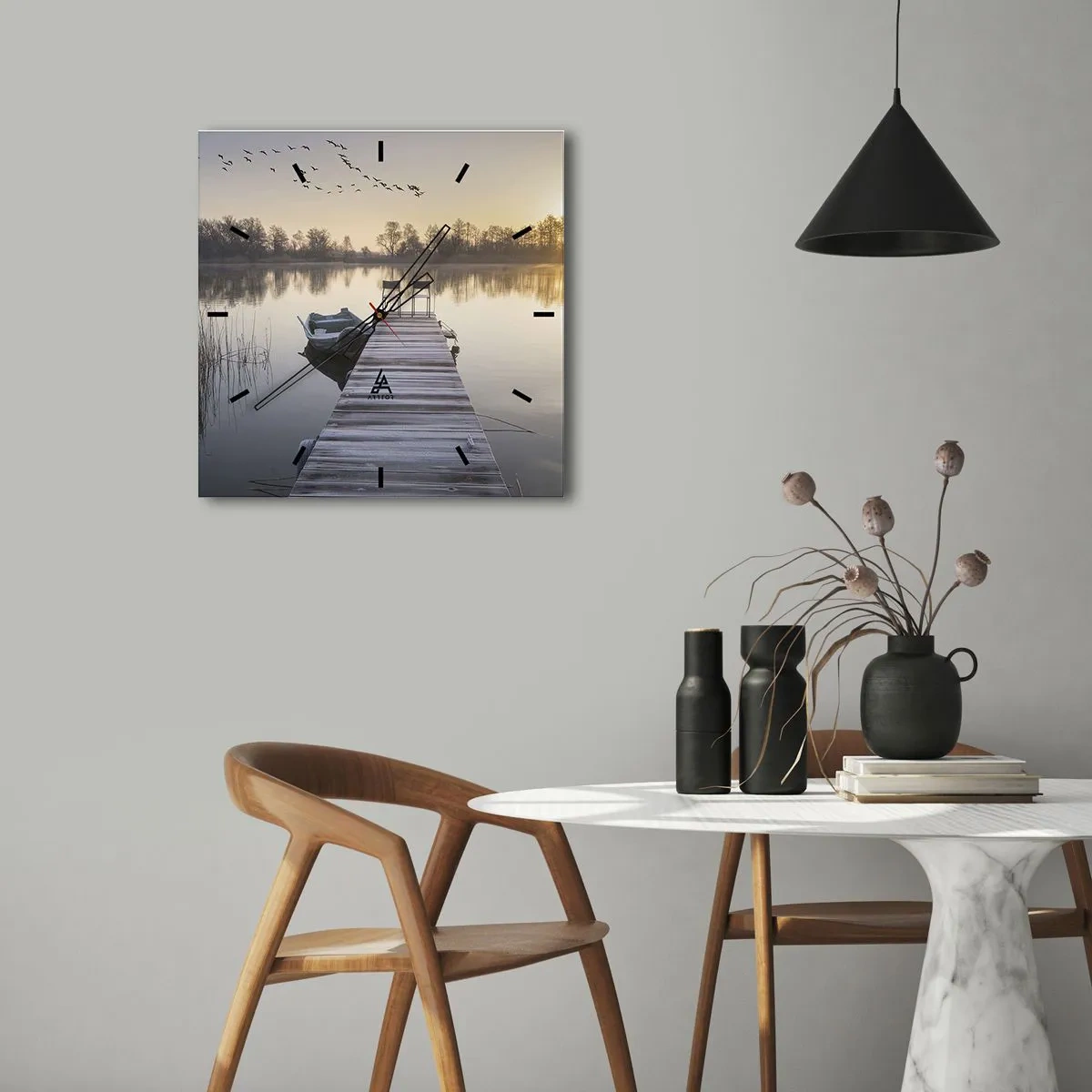 Horloge murale - Pendule murale - Je reviendrai - 40x40 cm