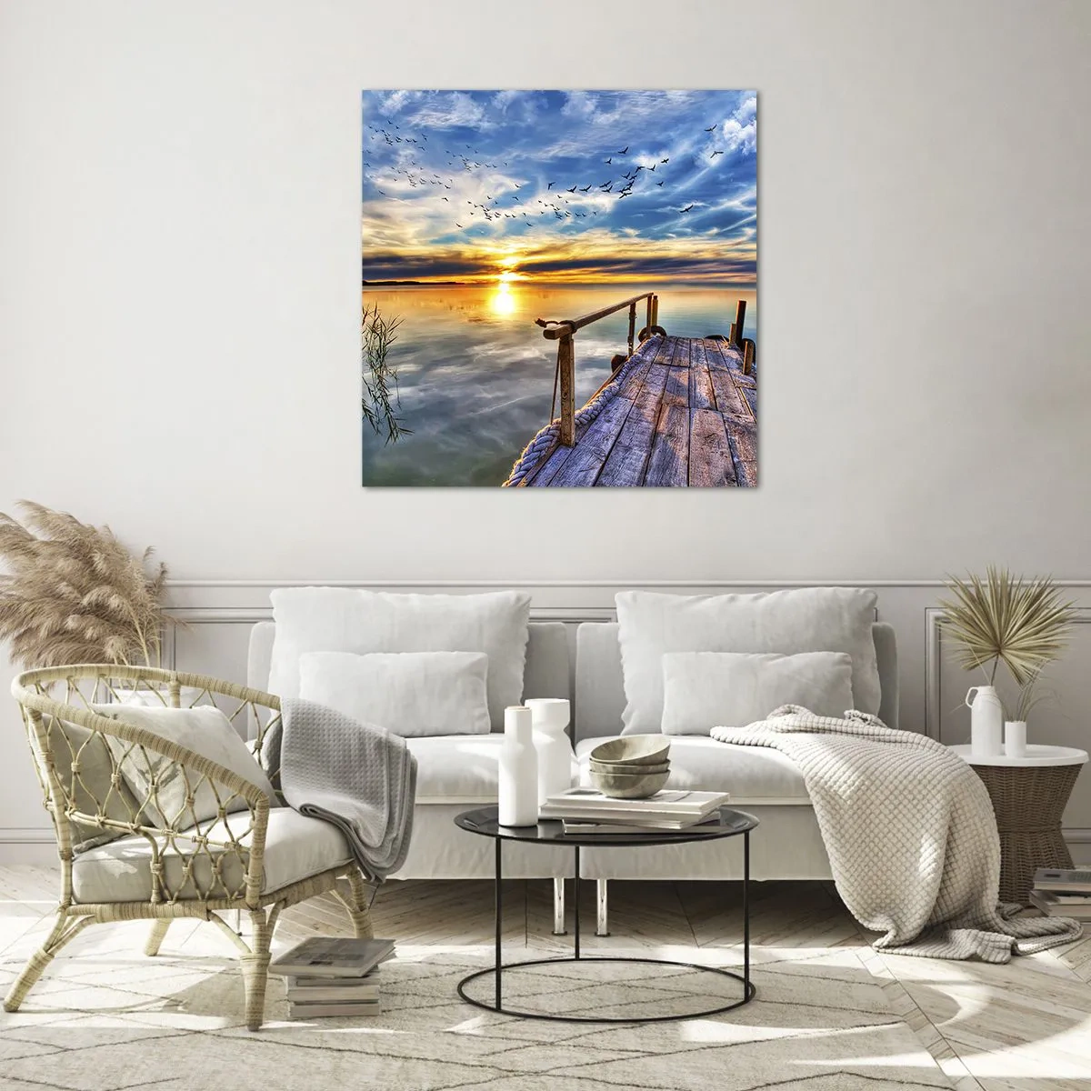 Impression sur verre - Image sur verre - Le vent se repose - 60x60 cm