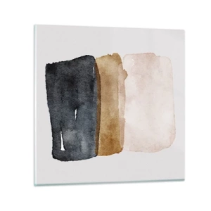 Impression sur verre - Image sur verre - Composition de couleurs de la terre - 60x60 cm
