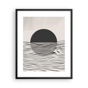 Affiche dans un cadre noir - Poster - Demi composition - 40x50 cm