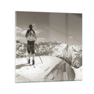 Impression sur verre - Image sur verre - Toutes les mêmes ces montagnes - 60x60 cm