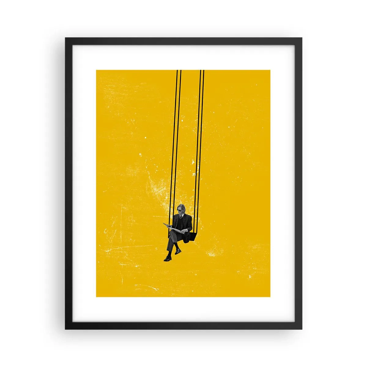 Affiche dans un cadre noir - Poster - Un jour comme tous les jours - 40x50 cm