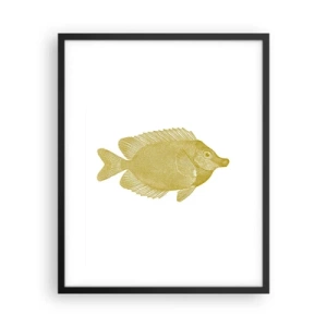 Affiche dans un cadre noir - Poster - Du poisson et c'est tout - 40x50 cm
