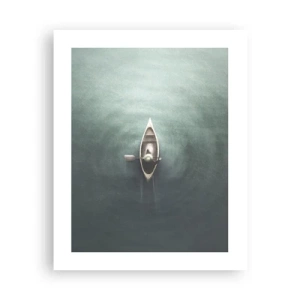 Affiche - Poster - À travers le lac de la lune - 40x50 cm