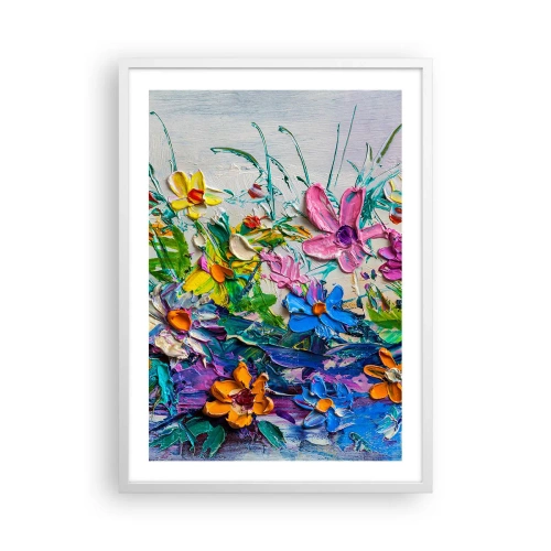 Affiche dans un cadre blanc - Poster - Absolument pas une nature morte - 50x70 cm