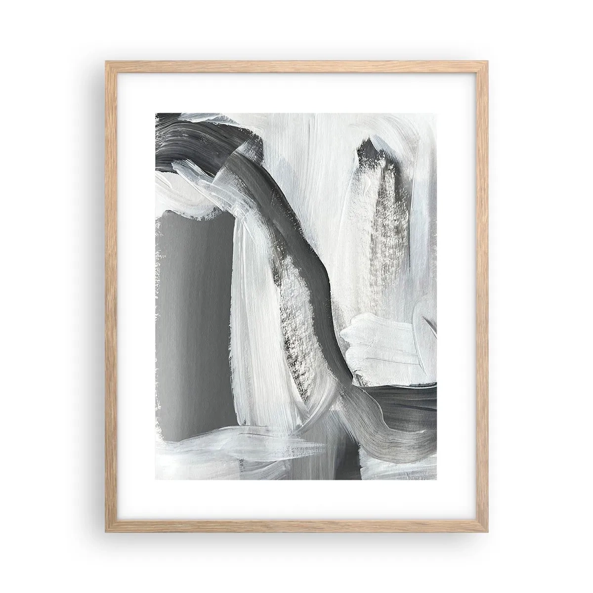 Affiche dans un chêne clair - Poster - Un geste décisif - 40x50 cm