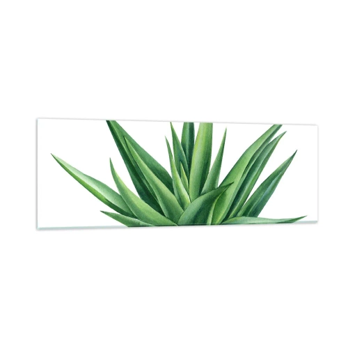 Impression sur verre - Image sur verre - Vert – force – vie - 90x30 cm