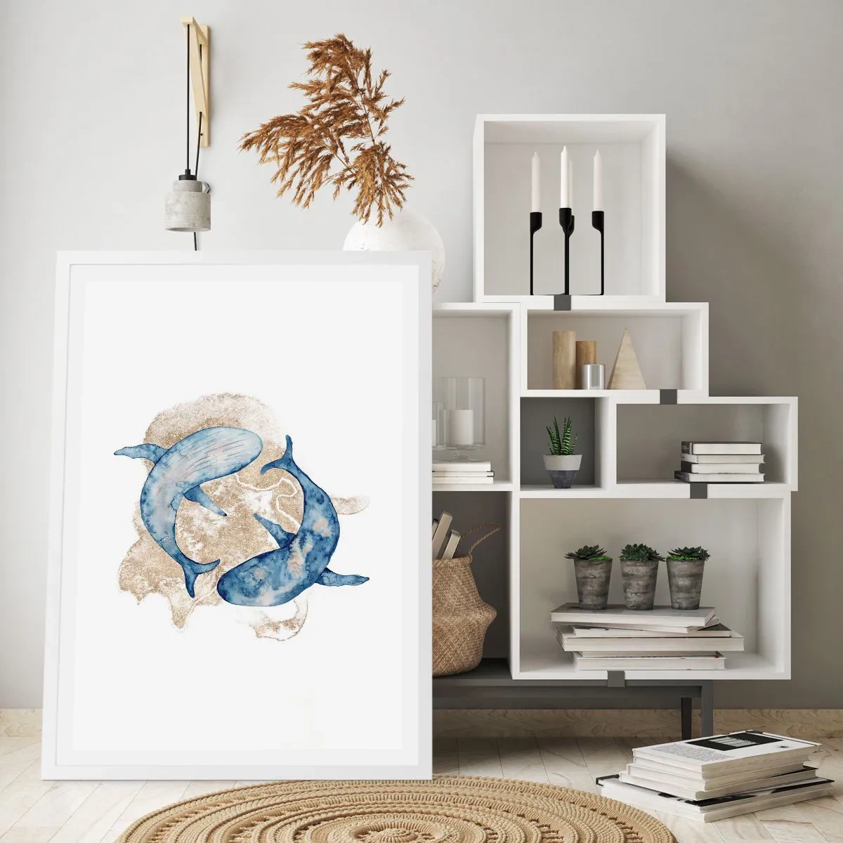 Affiche dans un cadre blanc - Poster - Amis ou amoureux? - 61x91 cm