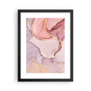 Affiche dans un cadre noir - Poster - Caresse de couleurs - 30x40 cm