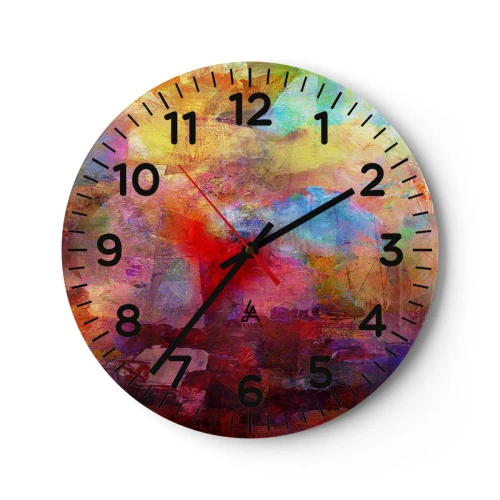Horloge murale - Pendule murale - Regardez à l'intérieur de l'arc-en-ciel - 40x40 cm